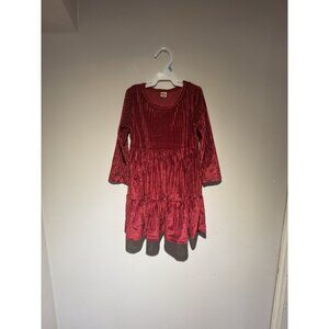 Little Girl’s Size 2-3T Red Long Sleeve Ruffle Dress Christmas Holiday